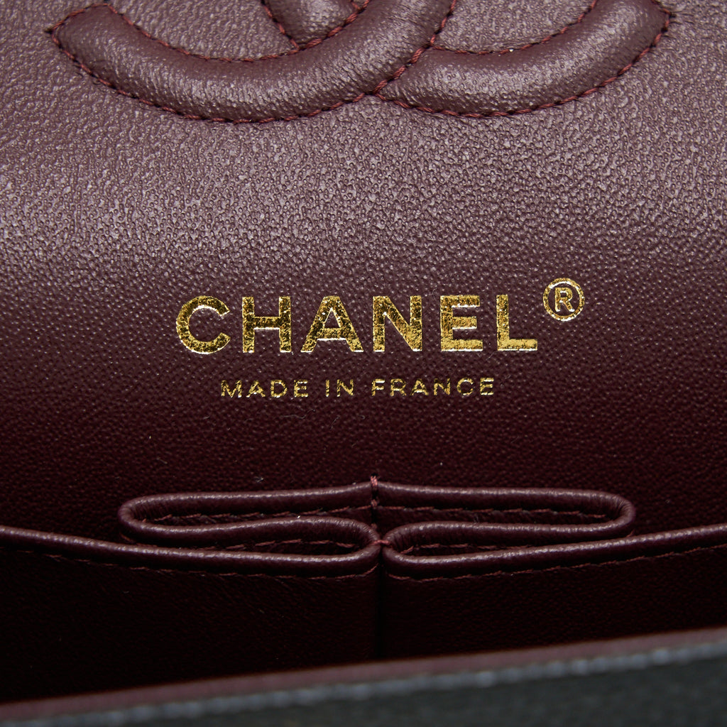 Chanel Small Classic Double Flap Bag Caviar Black  (Microchip)