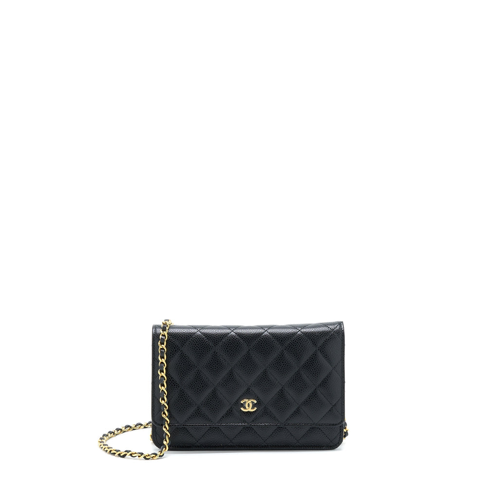 Chanel Classic Wallet On Chain Caviar Black  (Microchip)