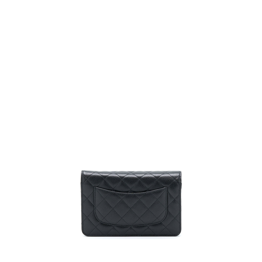 Chanel Classic Wallet On Chain Caviar Black  (Microchip)