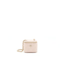 Chanel Mini Vanity Case With Chain Caviar Light Beige L
