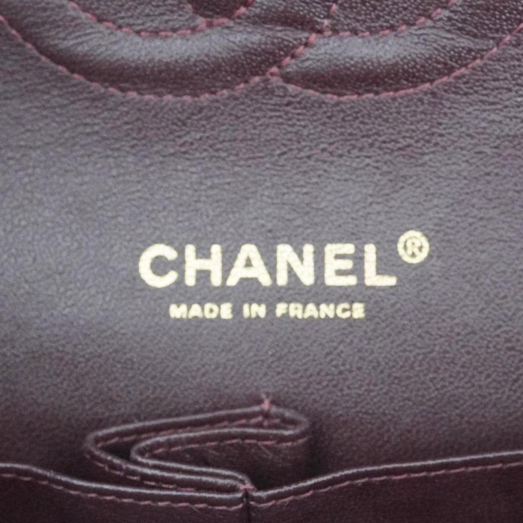 CHANEL Classic Double Flap Quilted Leather Crossbody Bag Black
