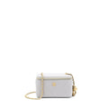 Chanel 22B Pearl Crush Long Vanity With Chain Lambskin Grey