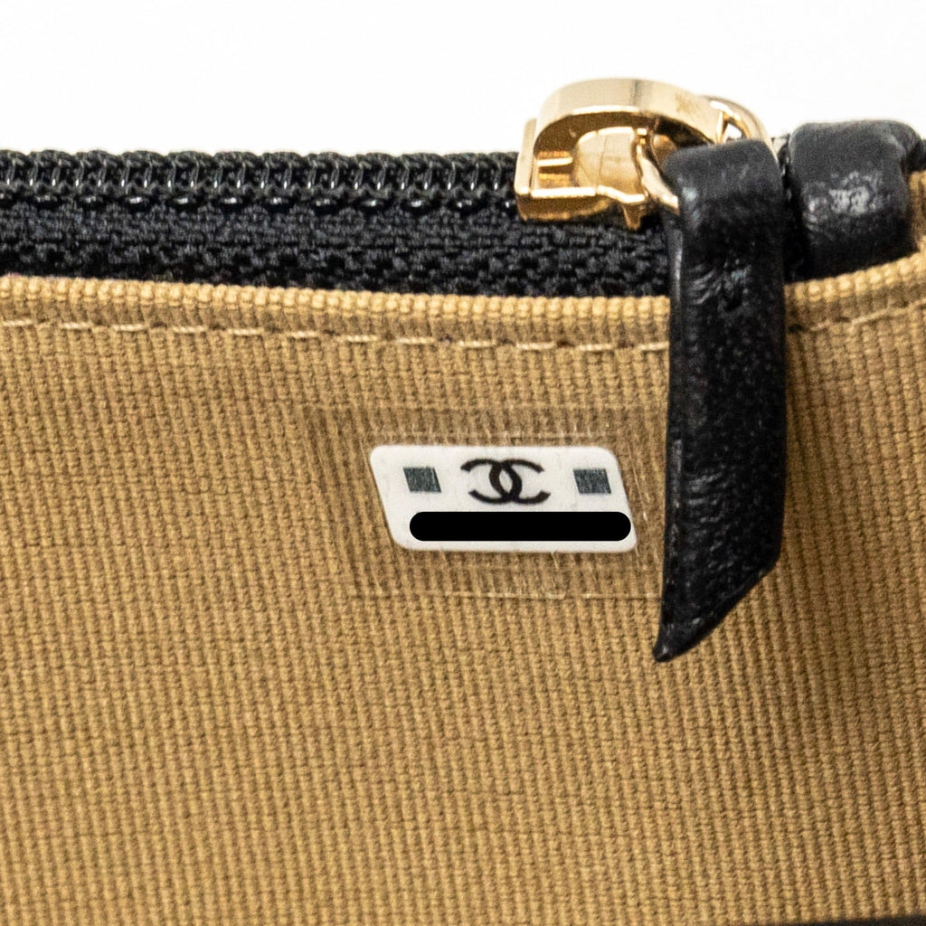 Chanel Pearl Crush Mini Flap Wallet with Chain Lambskin Black  (Microchip)