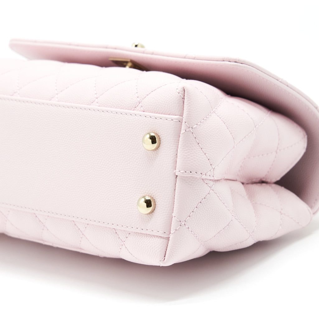 Chanel Small Coco Handle Caviar Light Pink NG750 L