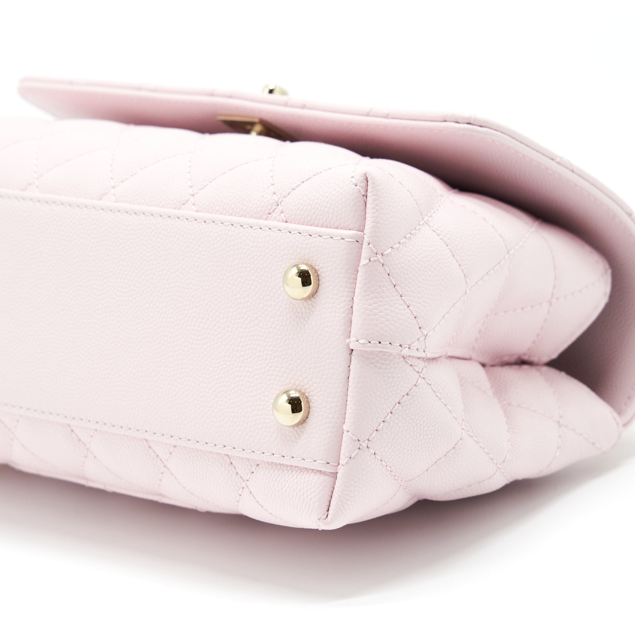 Chanel Small Coco Handle Caviar Light Pink NG750 L