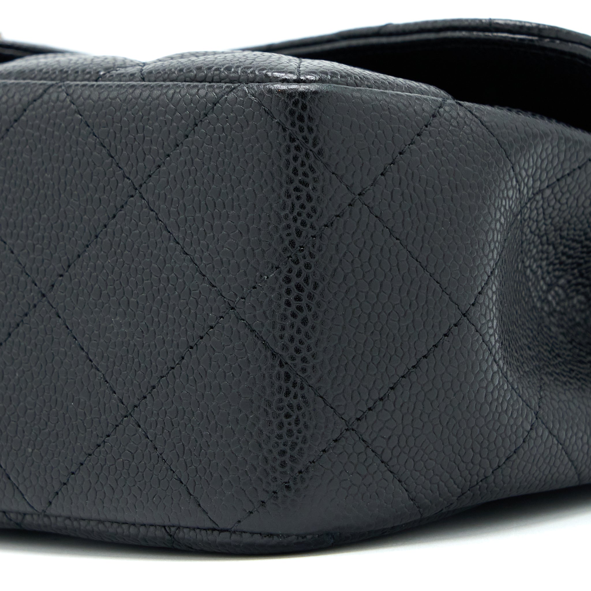 Chanel Jumbo Single Flap Bag Caviar Black