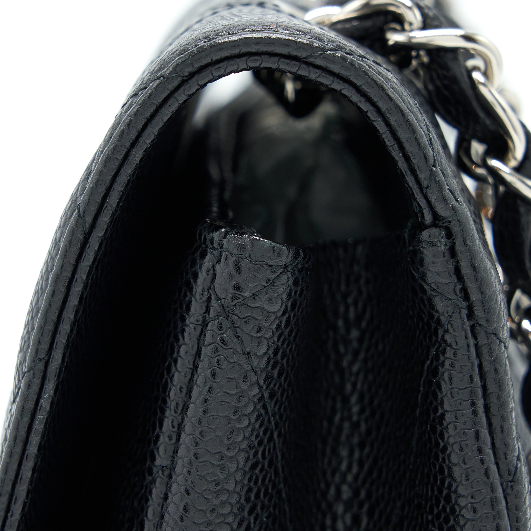Chanel Jumbo Single Flap Bag Caviar Black