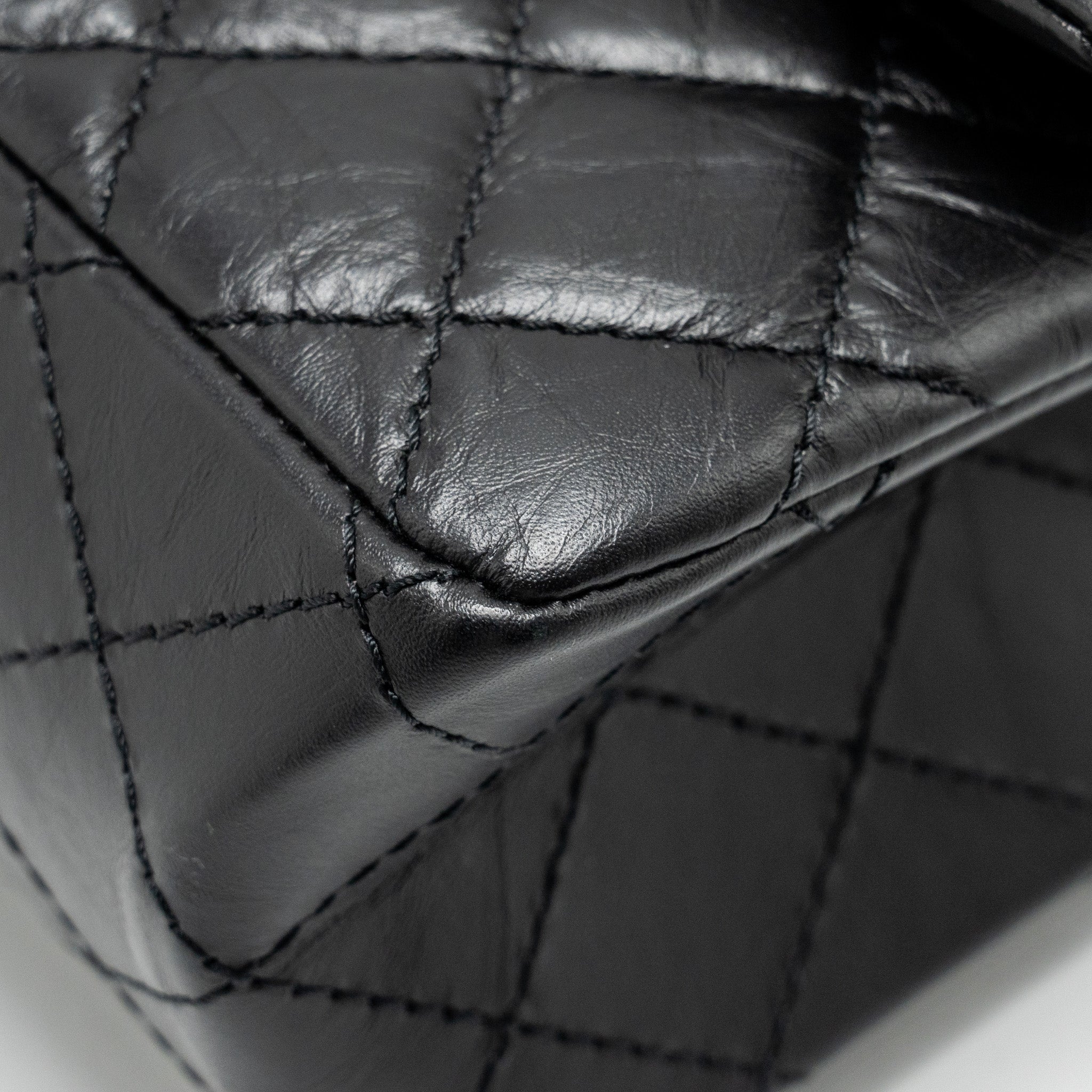 Chanel Large 2.55 Reissue Flap Bag Aged Calfskin Black