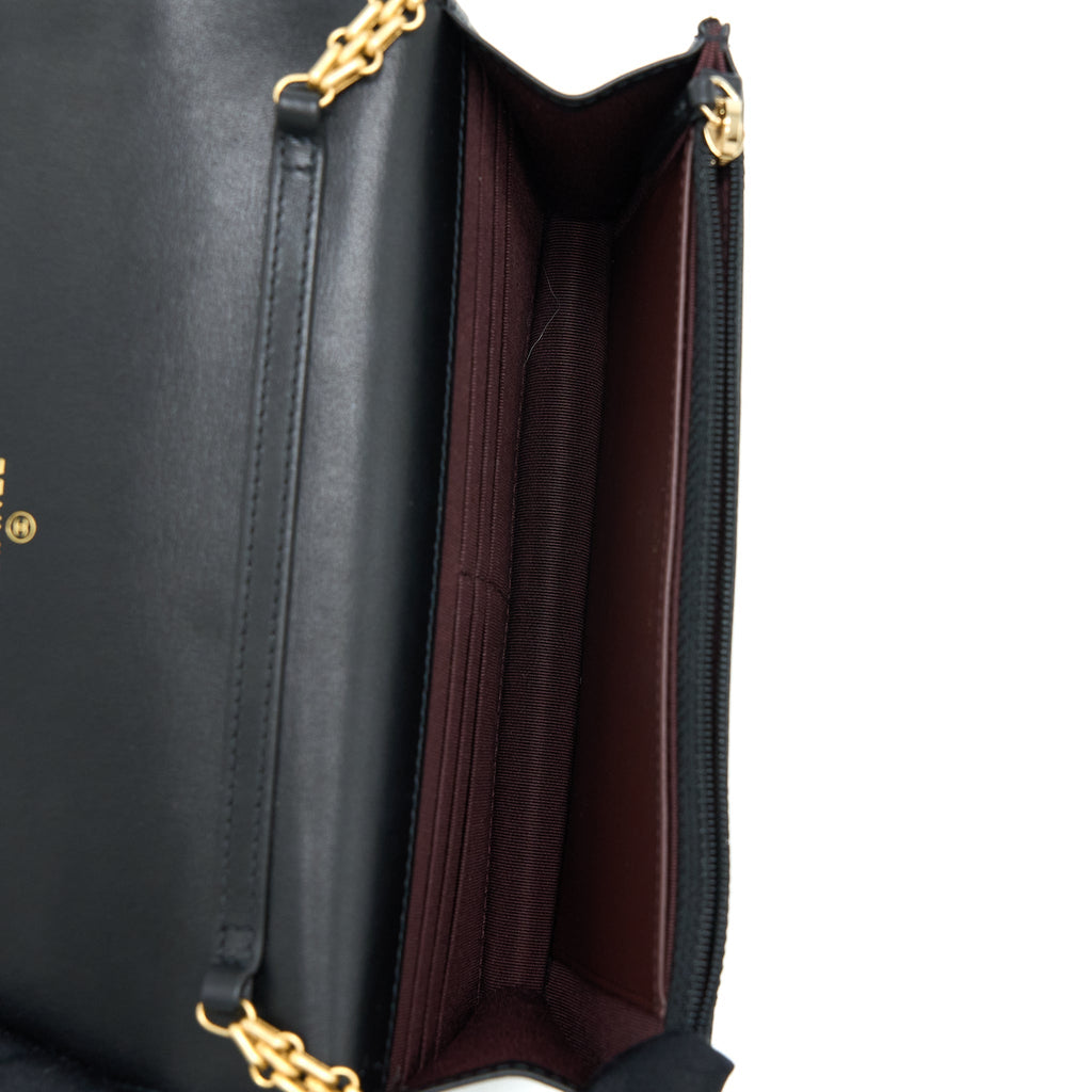 Chanel 2.55 Reissue Wallet On Chain Aged Calfskin Black (Microchip)
