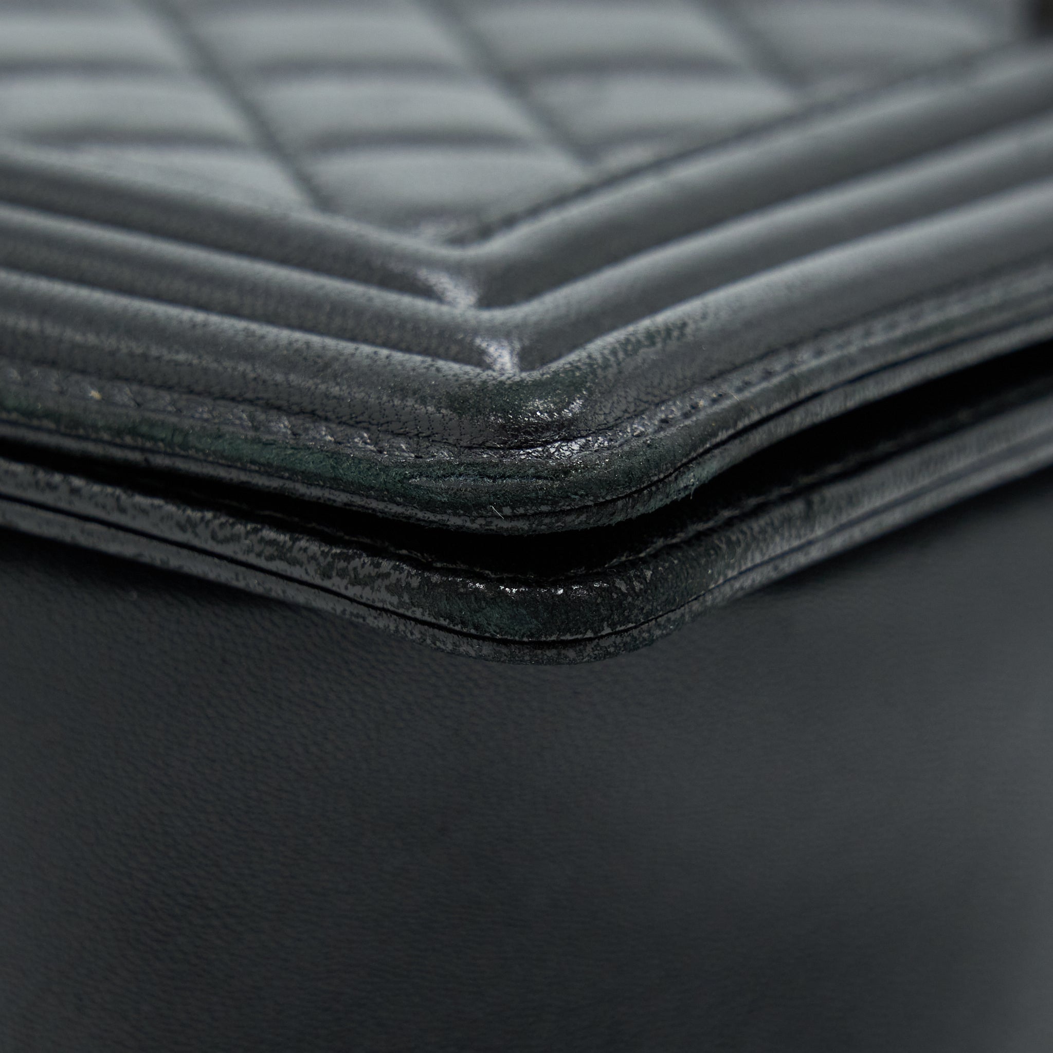 Chanel Medium Boy Bag Lambskin Black Ruthenium