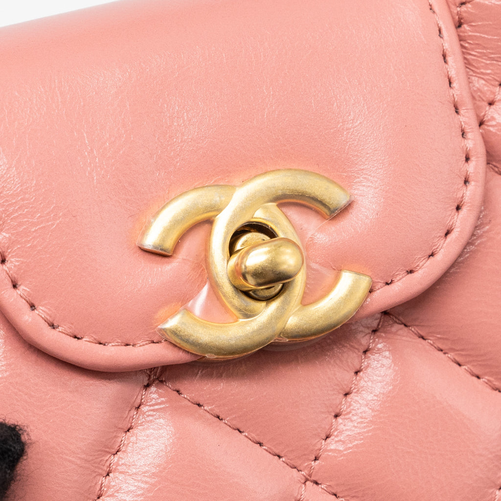 Chanel 23k Nano Shopping Tote Calfskin Pink (Microchip)