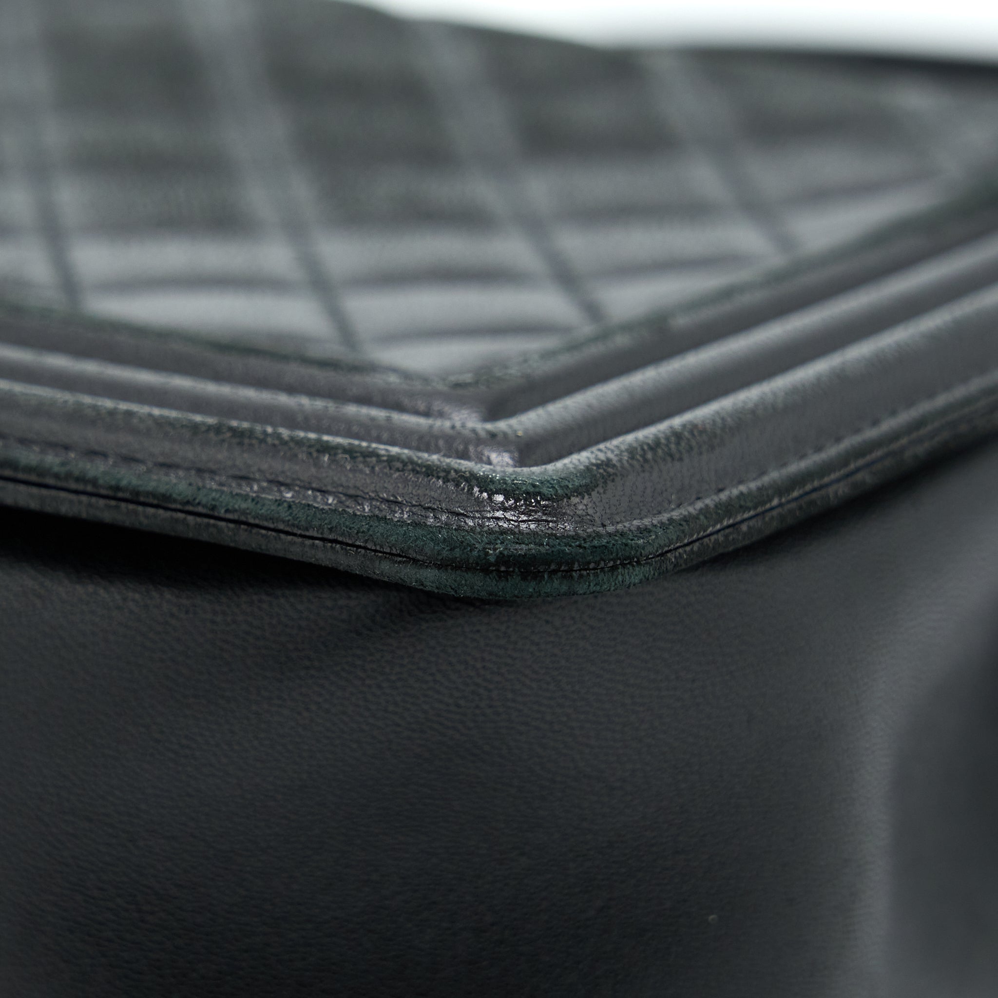 Chanel Medium Boy Bag Lambskin Black Ruthenium
