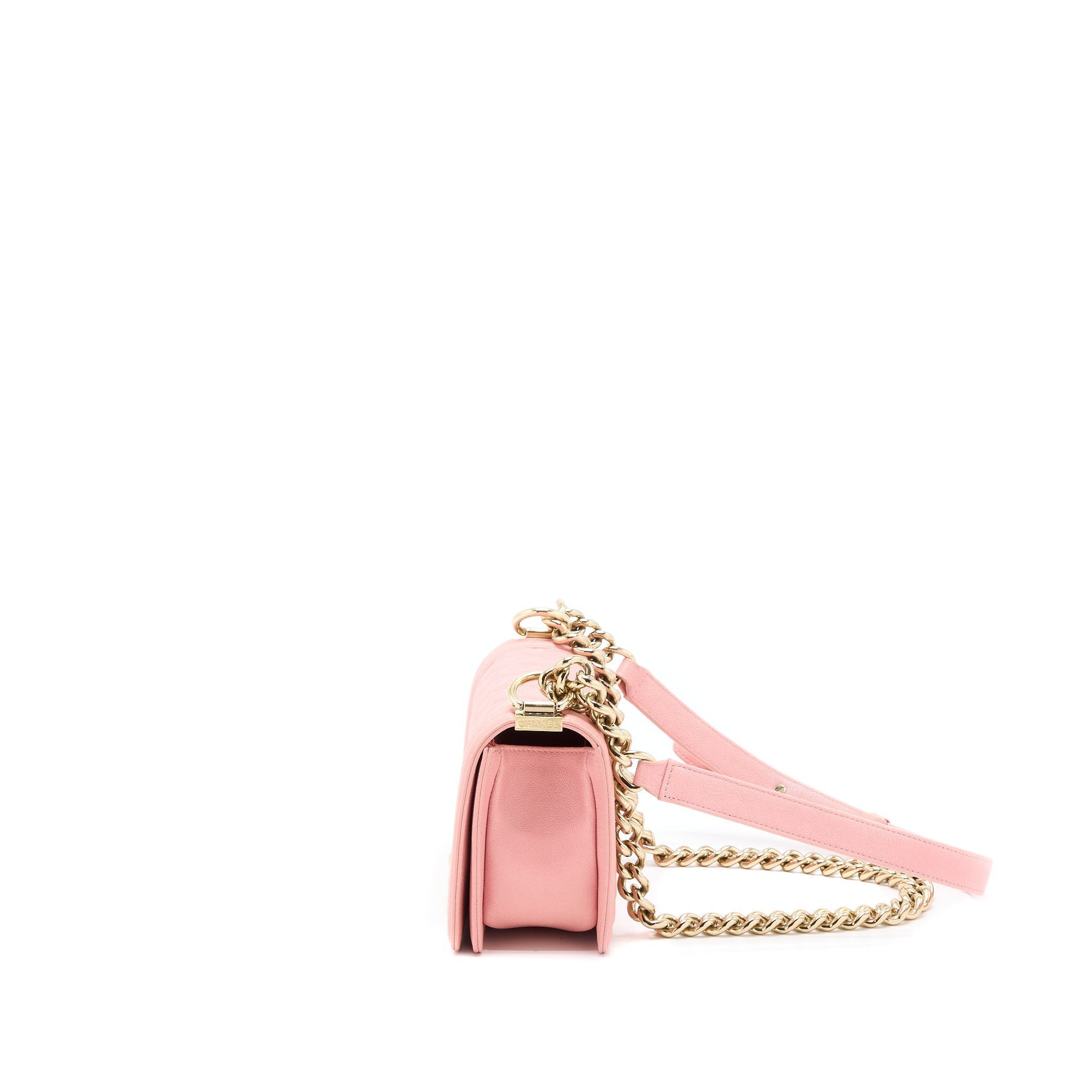 Chanel Small Boy Bag Caviar Pink L