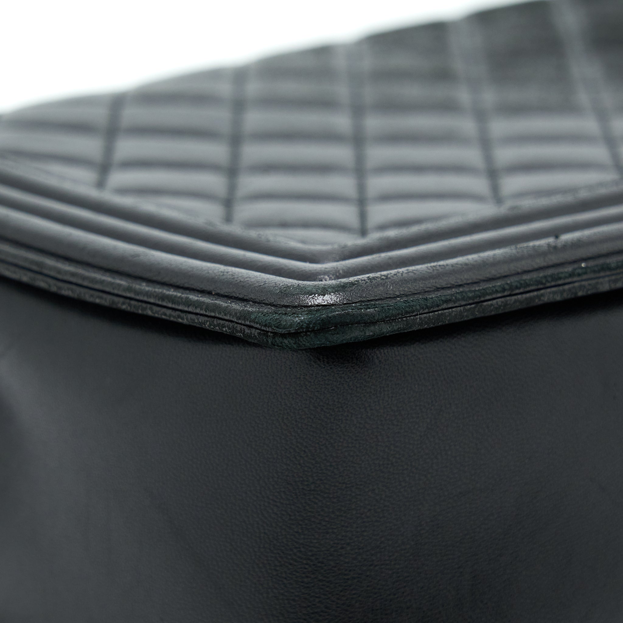 Chanel Medium Boy Bag Lambskin Black Ruthenium