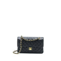 Chanel Small Classic Flap Bag Caviar Black  (Microchip)