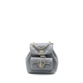 Chanel 22A Mimi Duma Backpack Lambskin Dark Grey L (Microchip)