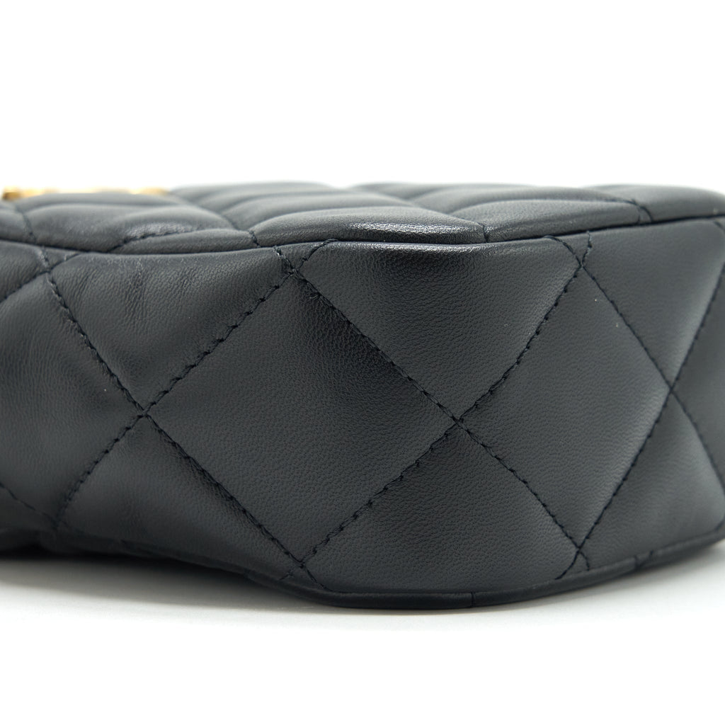 Chanel 22C My Perfect Mini Camera Case Lambskin Black