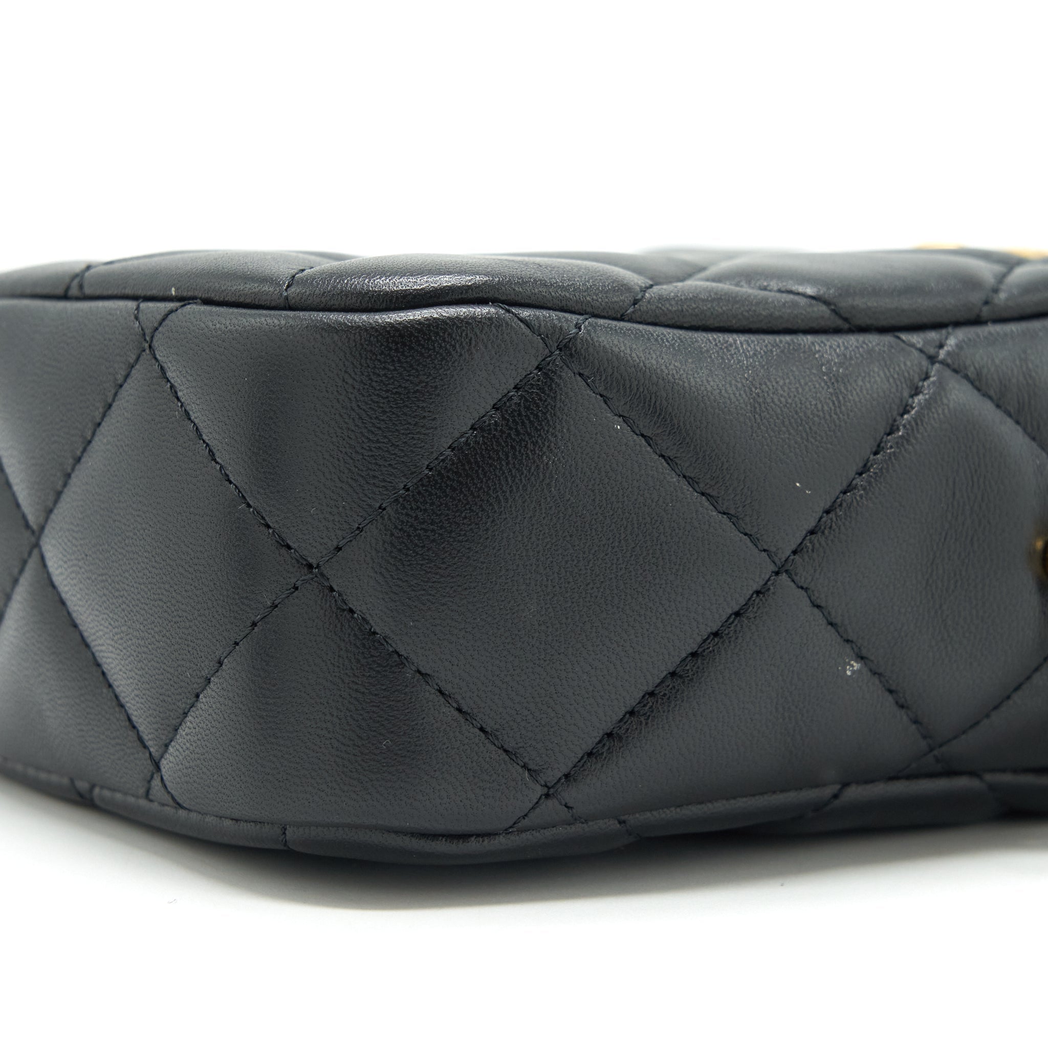 Chanel 22C My Perfect Mini Camera Case Lambskin Black