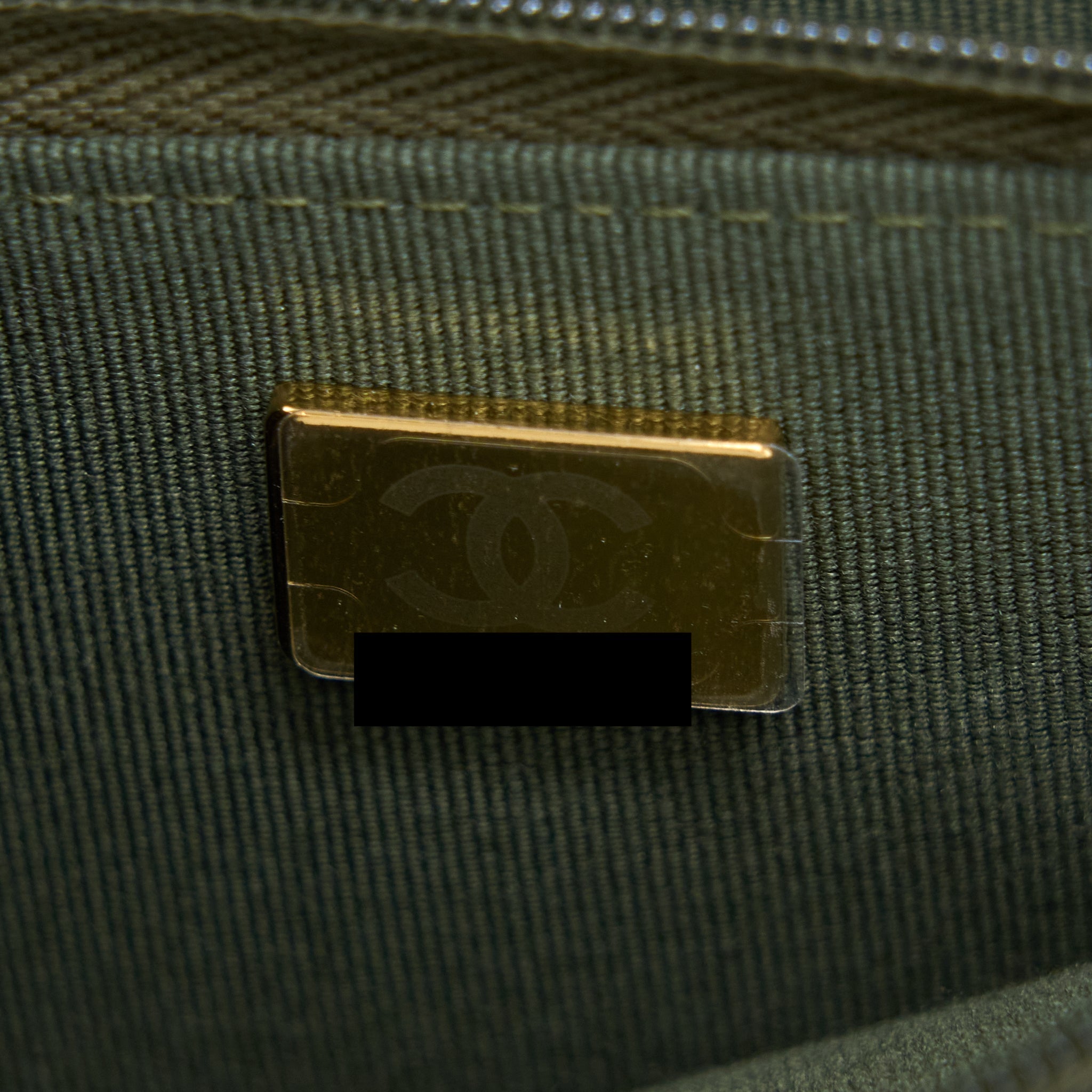 Chanel 22K Wallet On Chain Caviar Dark Green L (Microchip)