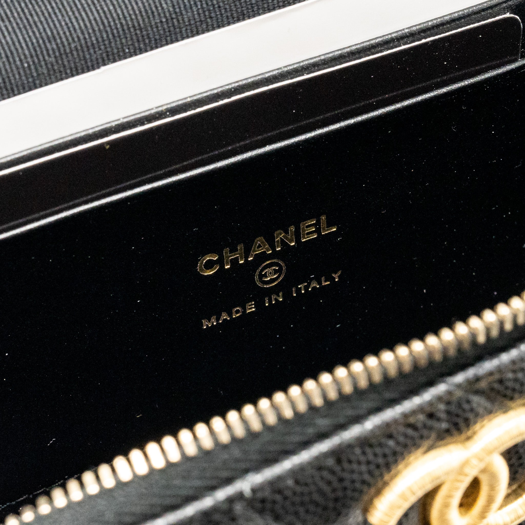 Chanel Top Handle Vanity Bag Caviar Black  (Microchip)