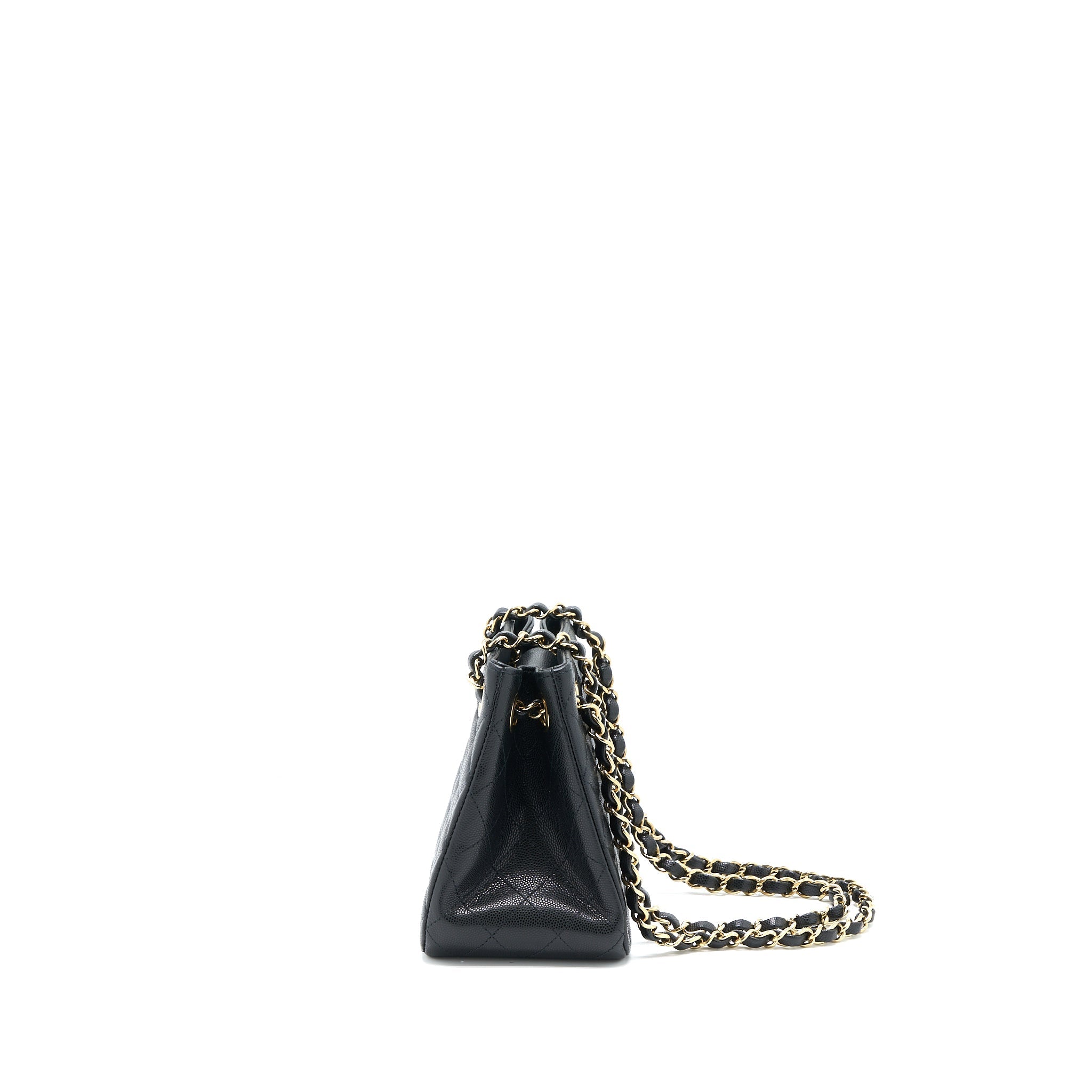 Chanel Mini Bucket Tote Bag Caviar Black L (Microchip)
