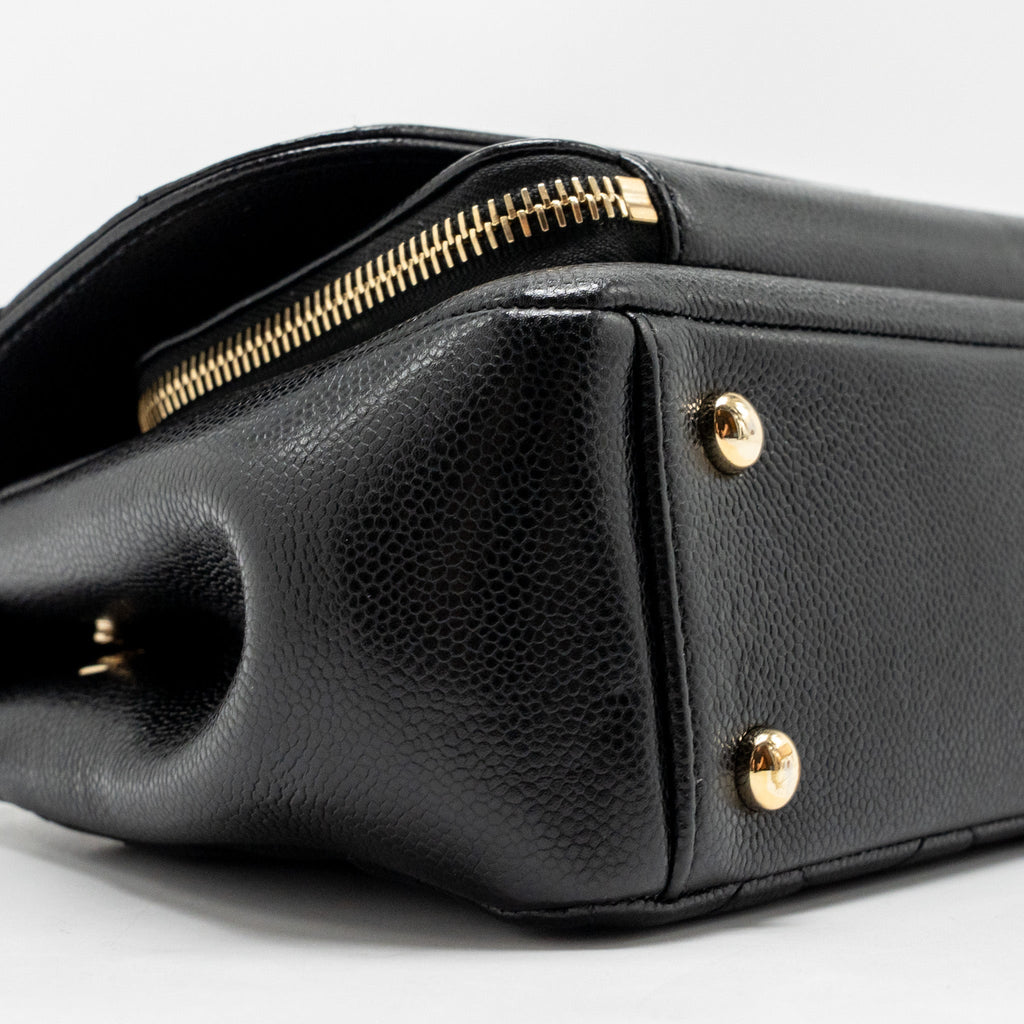 Chanel Small Business Affinity Caviar Black L