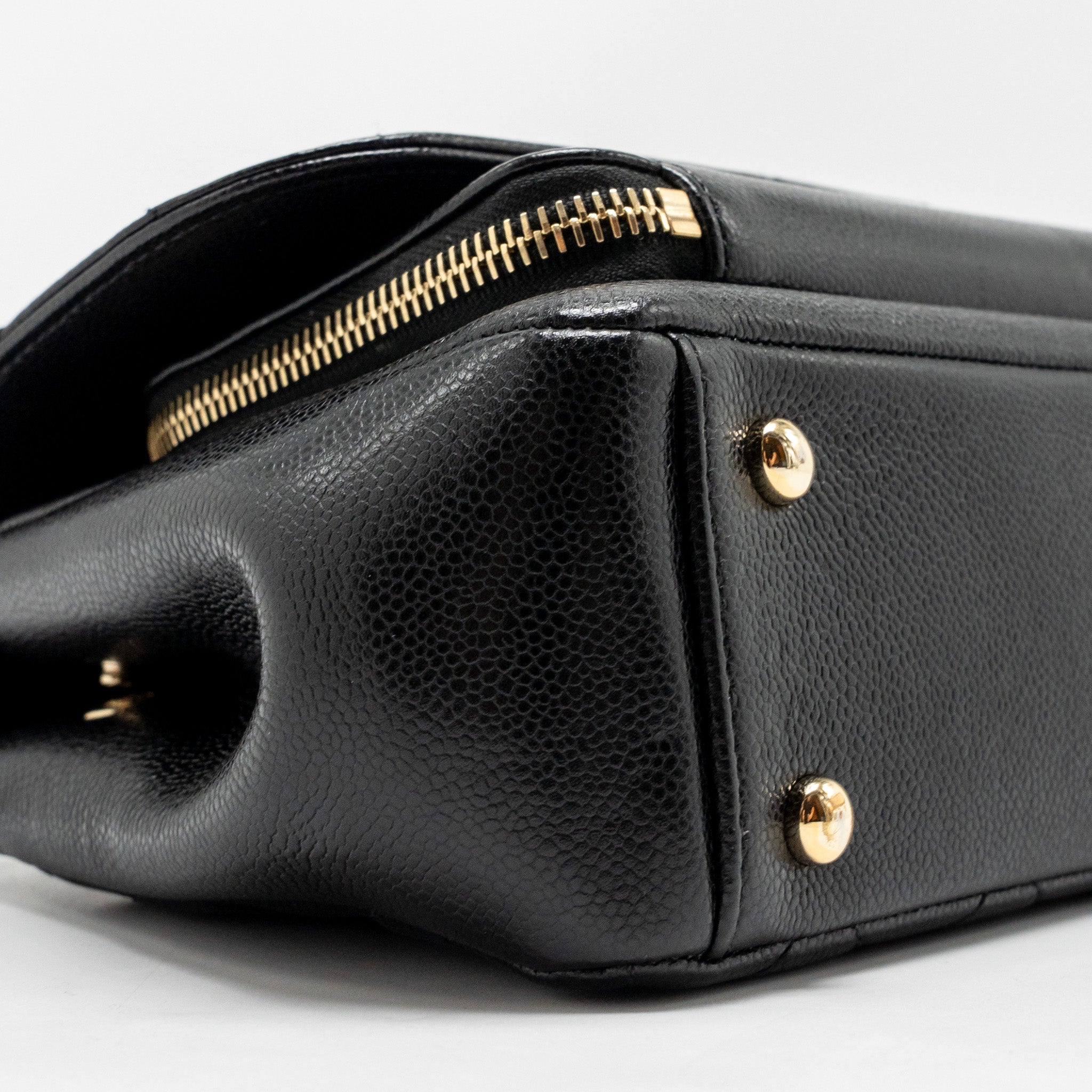 Chanel Small Business Affinity Caviar Black L