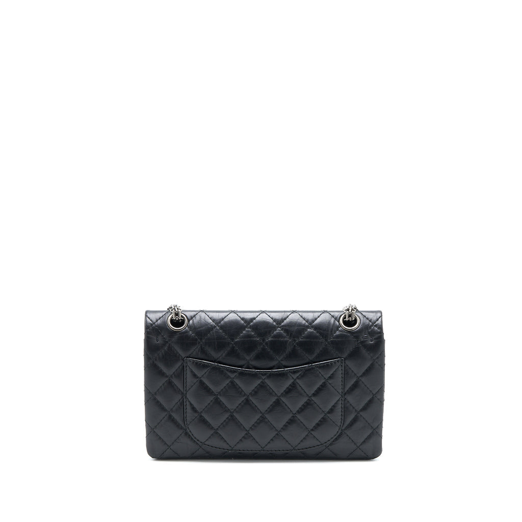 Chanel Small 2.55 225 Reissue Flap Bag Aged Calfskin Black Ruthenium