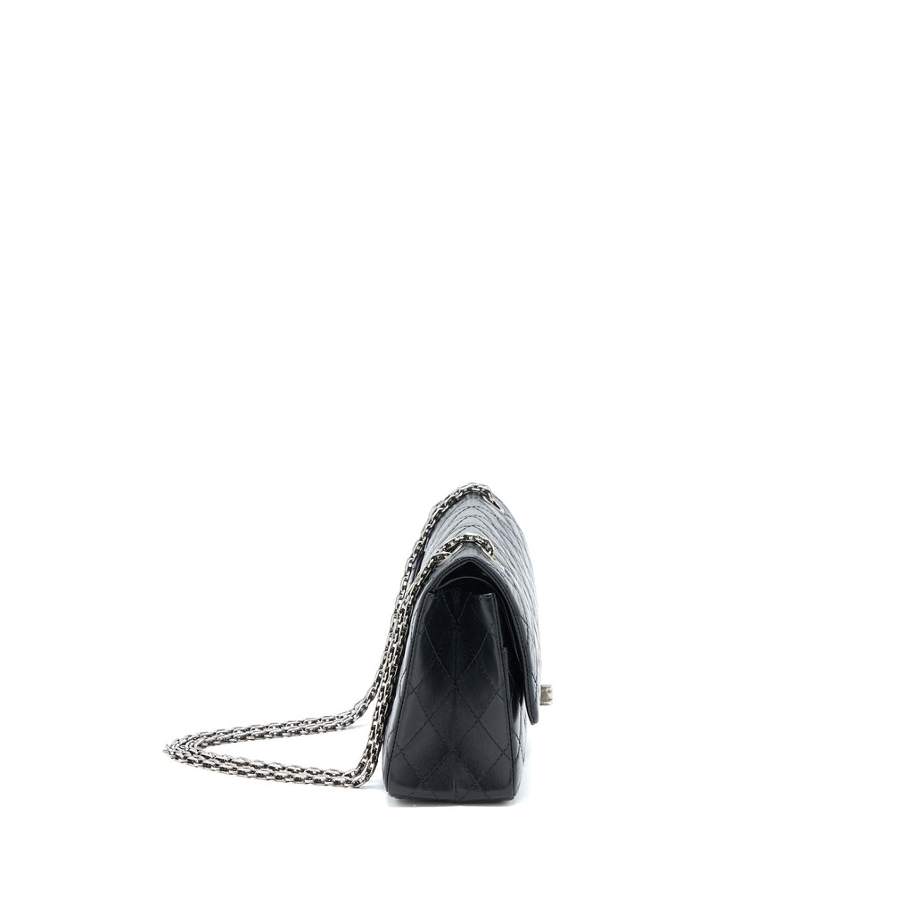 Chanel Small 2.55 225 Reissue Flap Bag Aged Calfskin Black Ruthenium