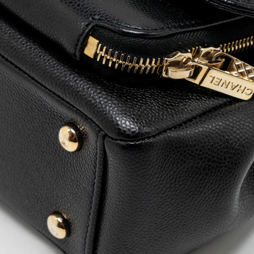 Chanel Small Business Affinity Caviar Black L