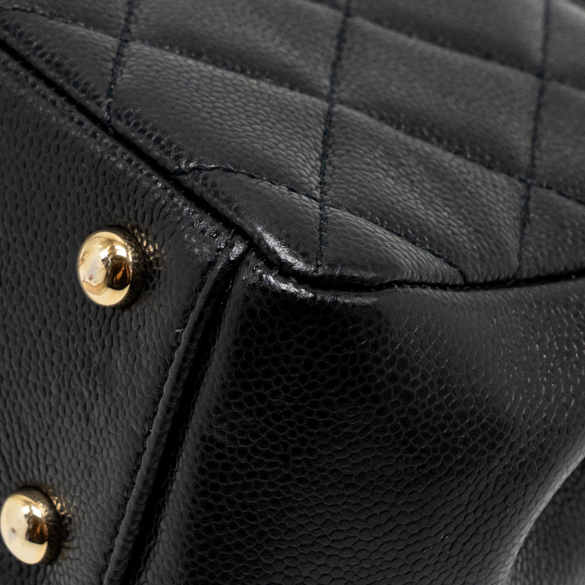 Chanel Small Business Affinity Caviar Black L