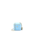 Chanel 22s Pearl Crush Mini Vanity Case Lambskin Light Blue Brushed