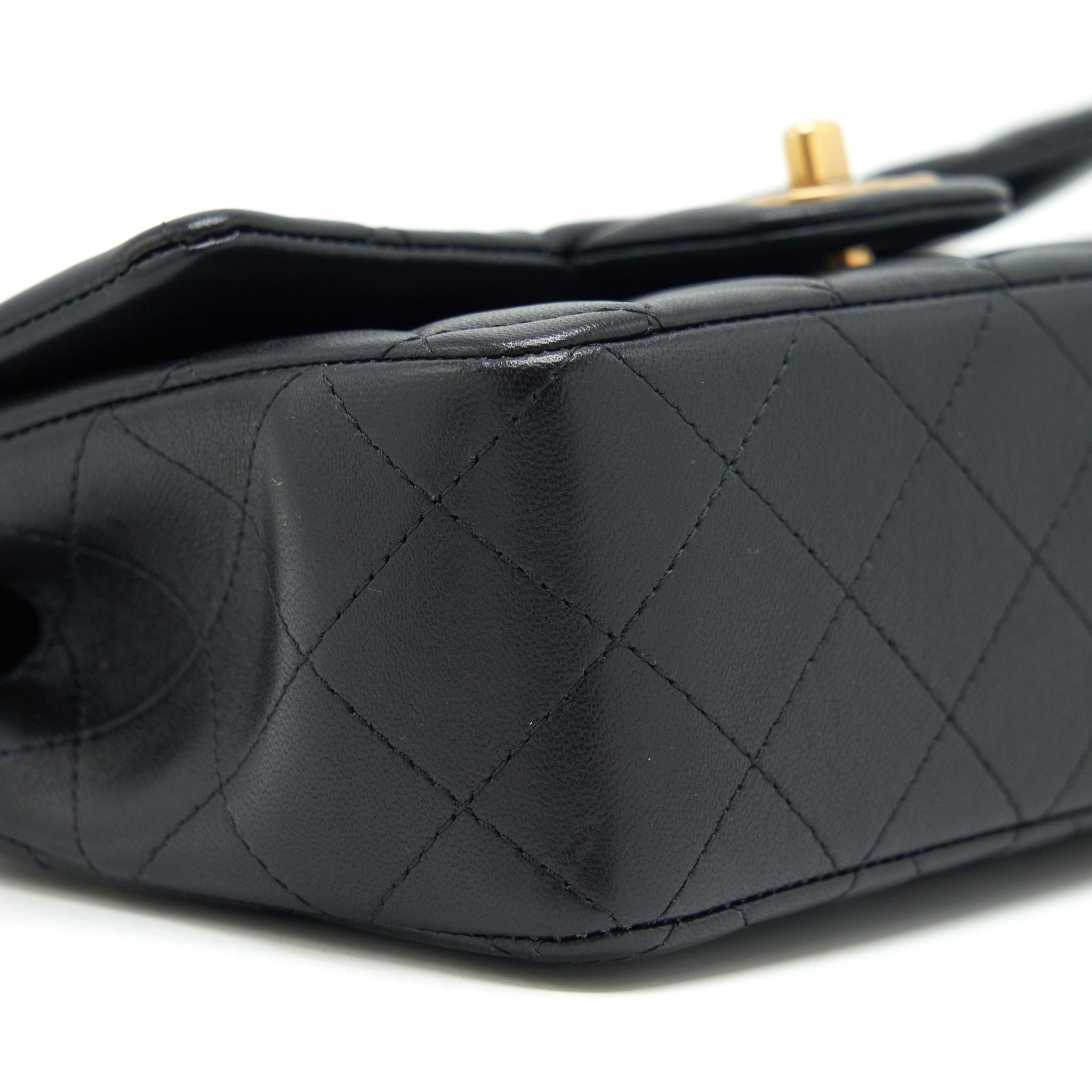 Chanel Top handle rectangular flap bag lambskin