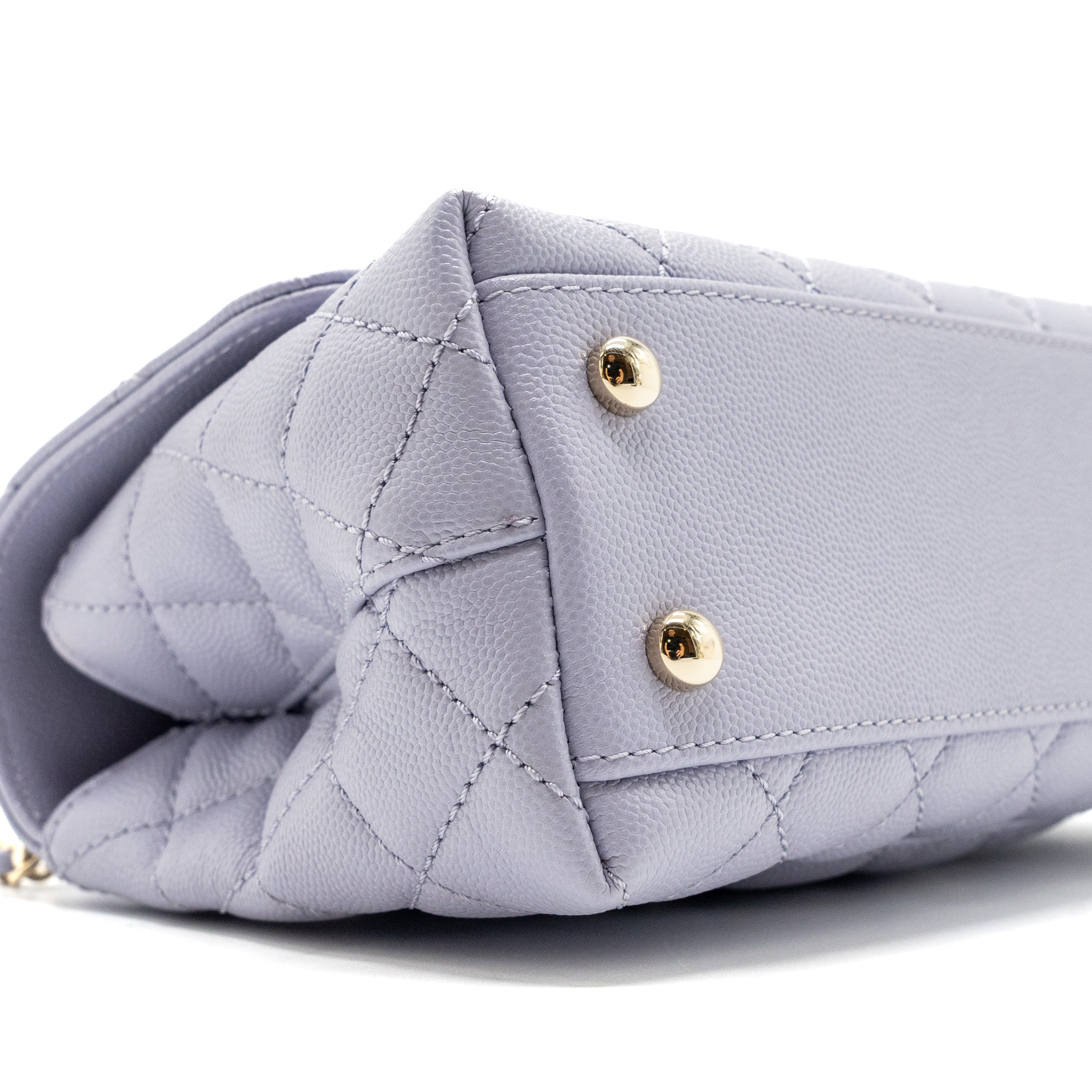 Chanel Small Coco Handle Caviar Light Purple L (Microchip)