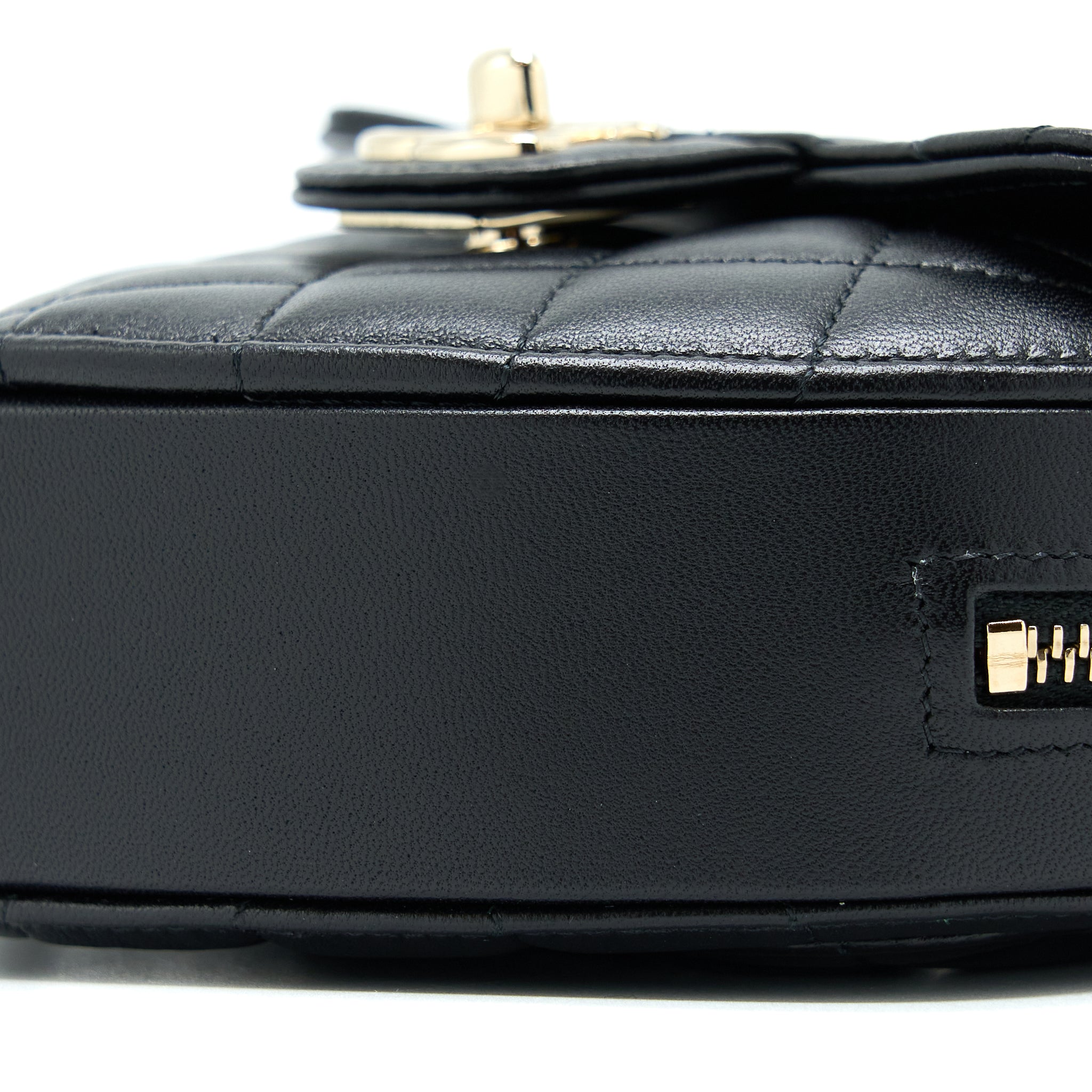 Chanel 22S Small Heart Bag Lambskin Black L