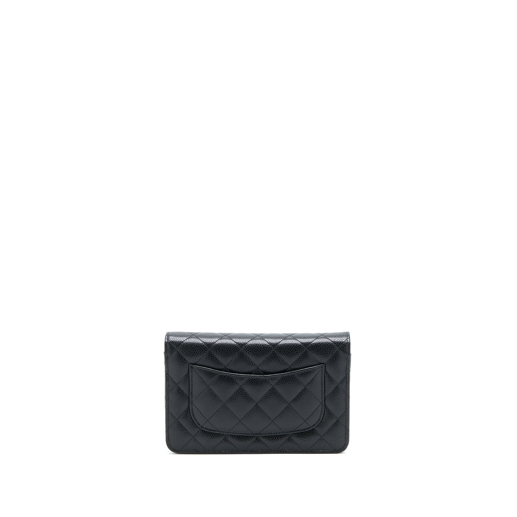 Chanel Classic Wallet On Chain Caviar Black  (Microchip)