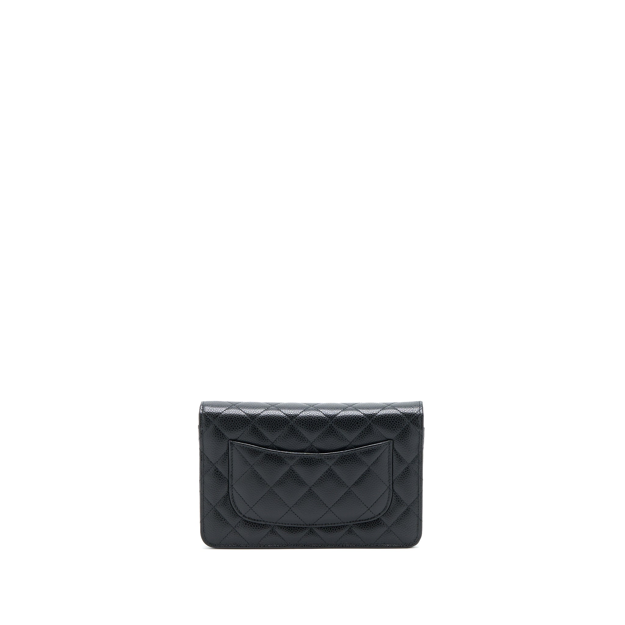Chanel Classic Wallet On Chain Caviar Black  (Microchip)
