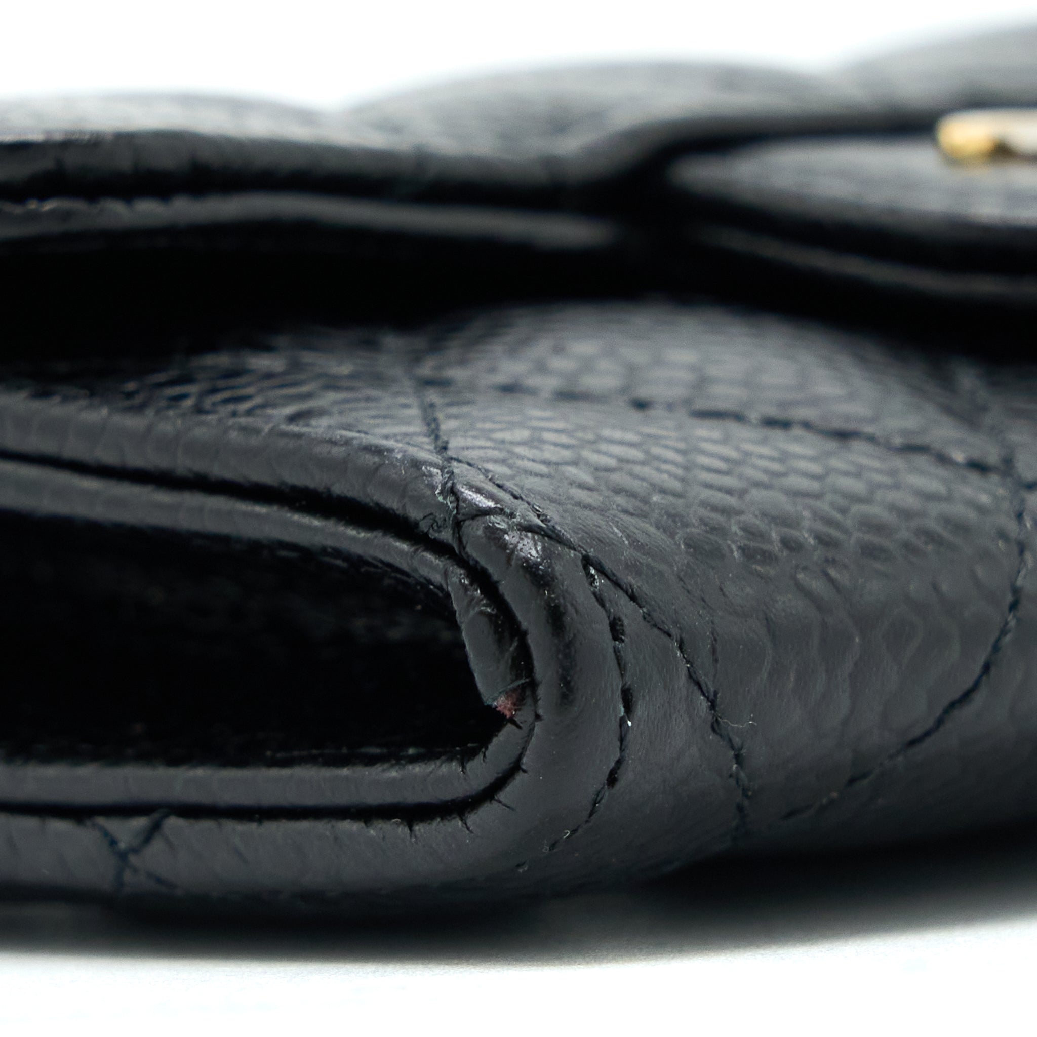 Chanel Classic Flap Cardholder Caviar Black (Microchip)