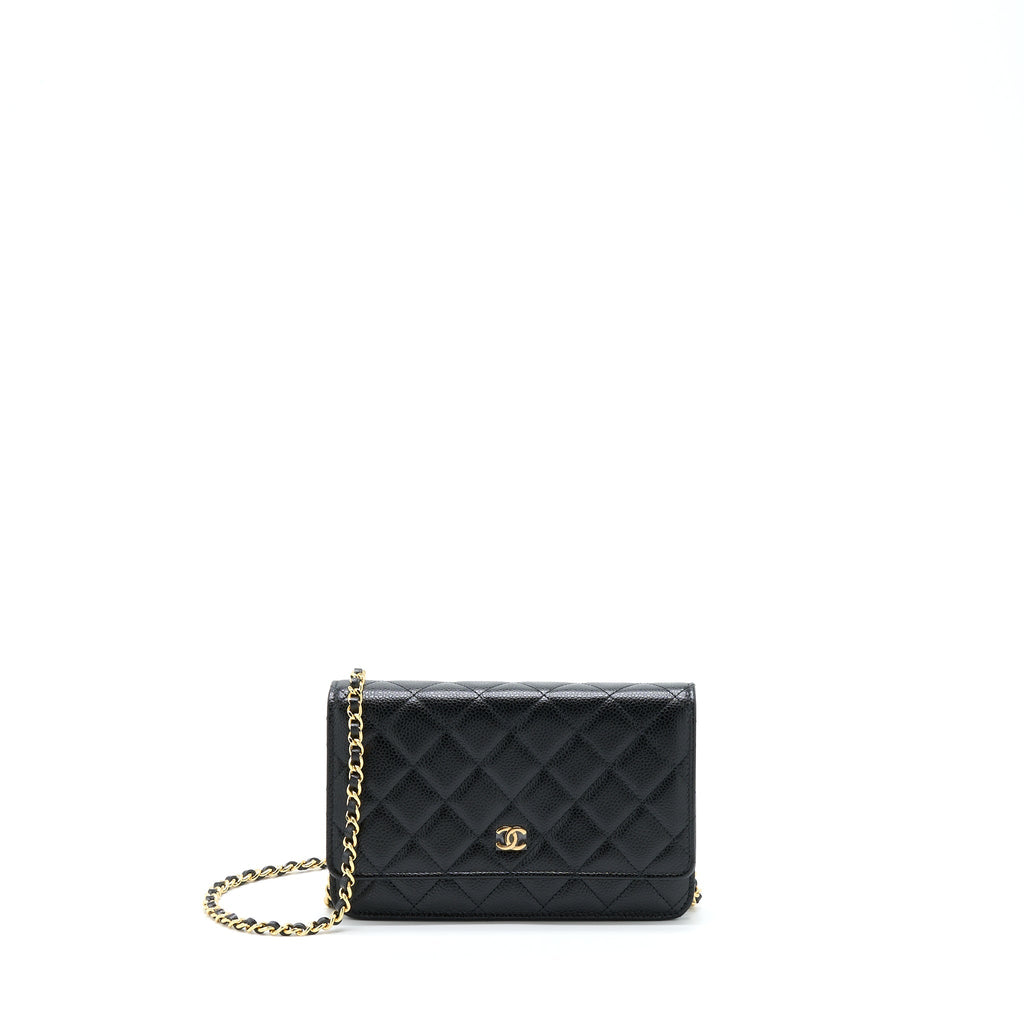 Chanel Classic Wallet On Chain Caviar Black