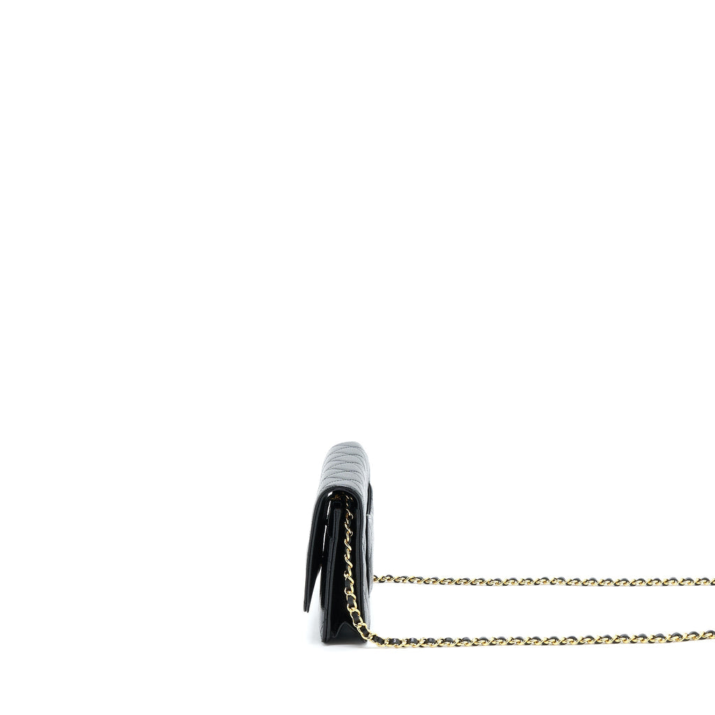 Chanel Classic Wallet On Chain Caviar Black