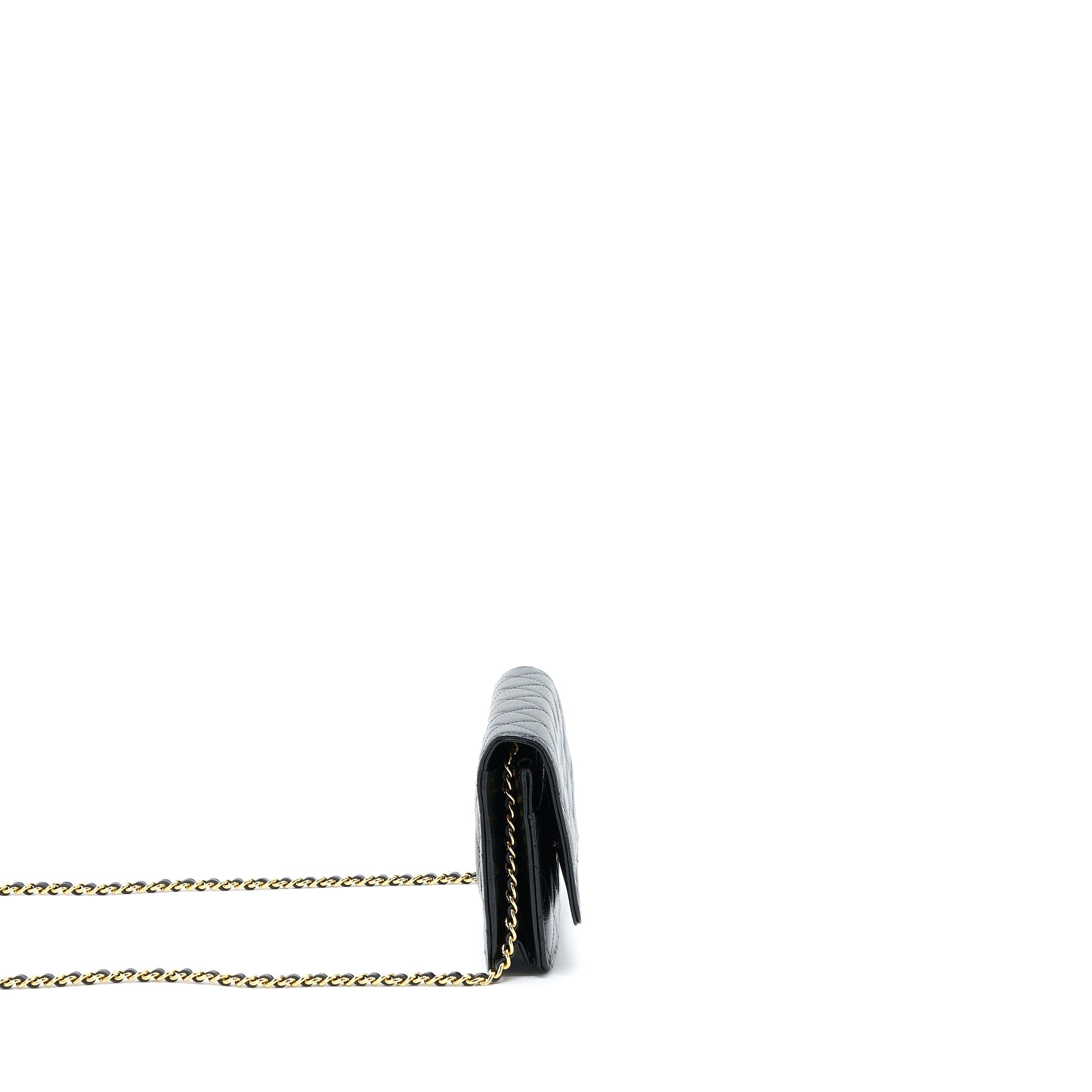 Chanel Classic Wallet On Chain Caviar Black