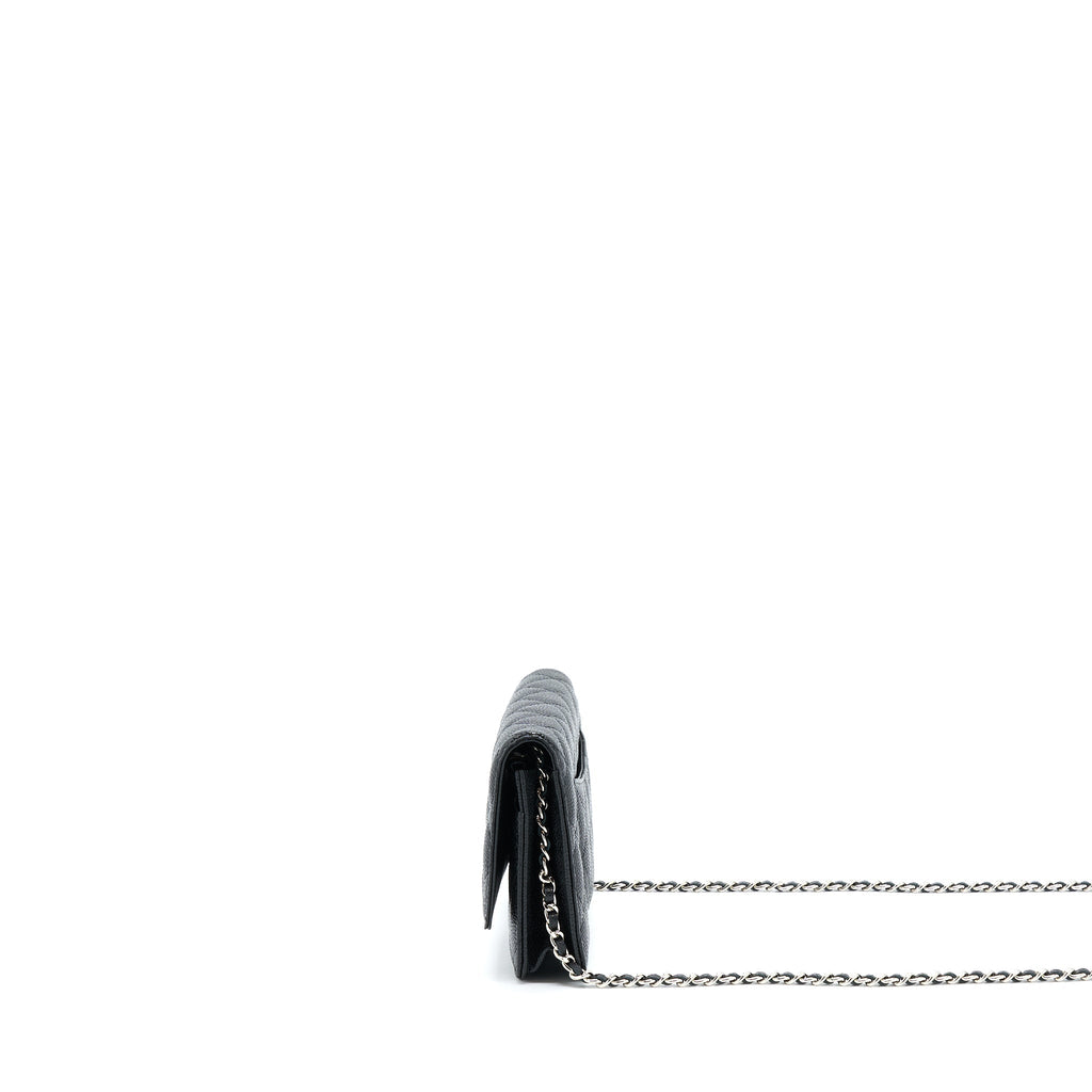 Chanel Classic Wallet On Chain Caviar Black