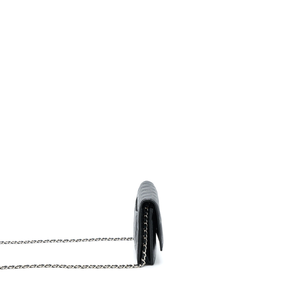 Chanel Classic Wallet On Chain Caviar Black