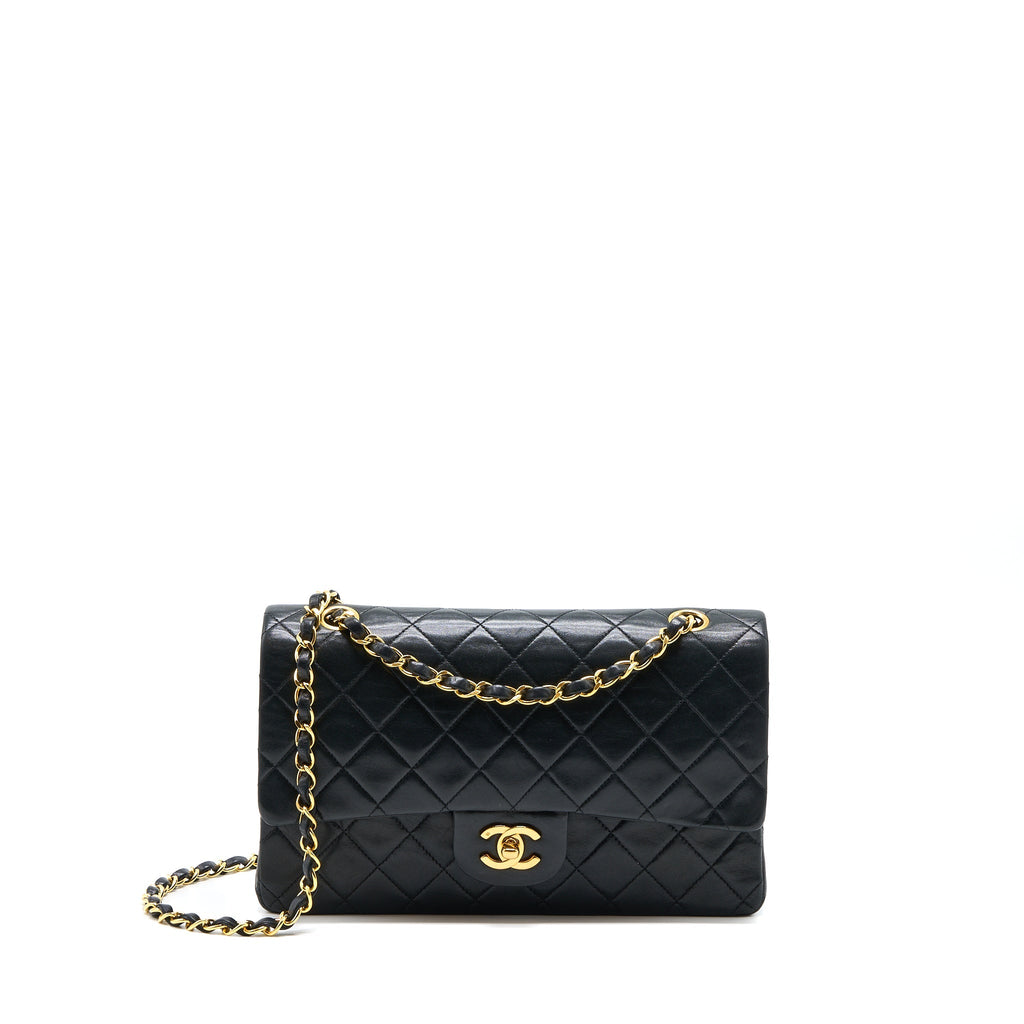 Chanel Vintage Flap Bag Lambskin Black