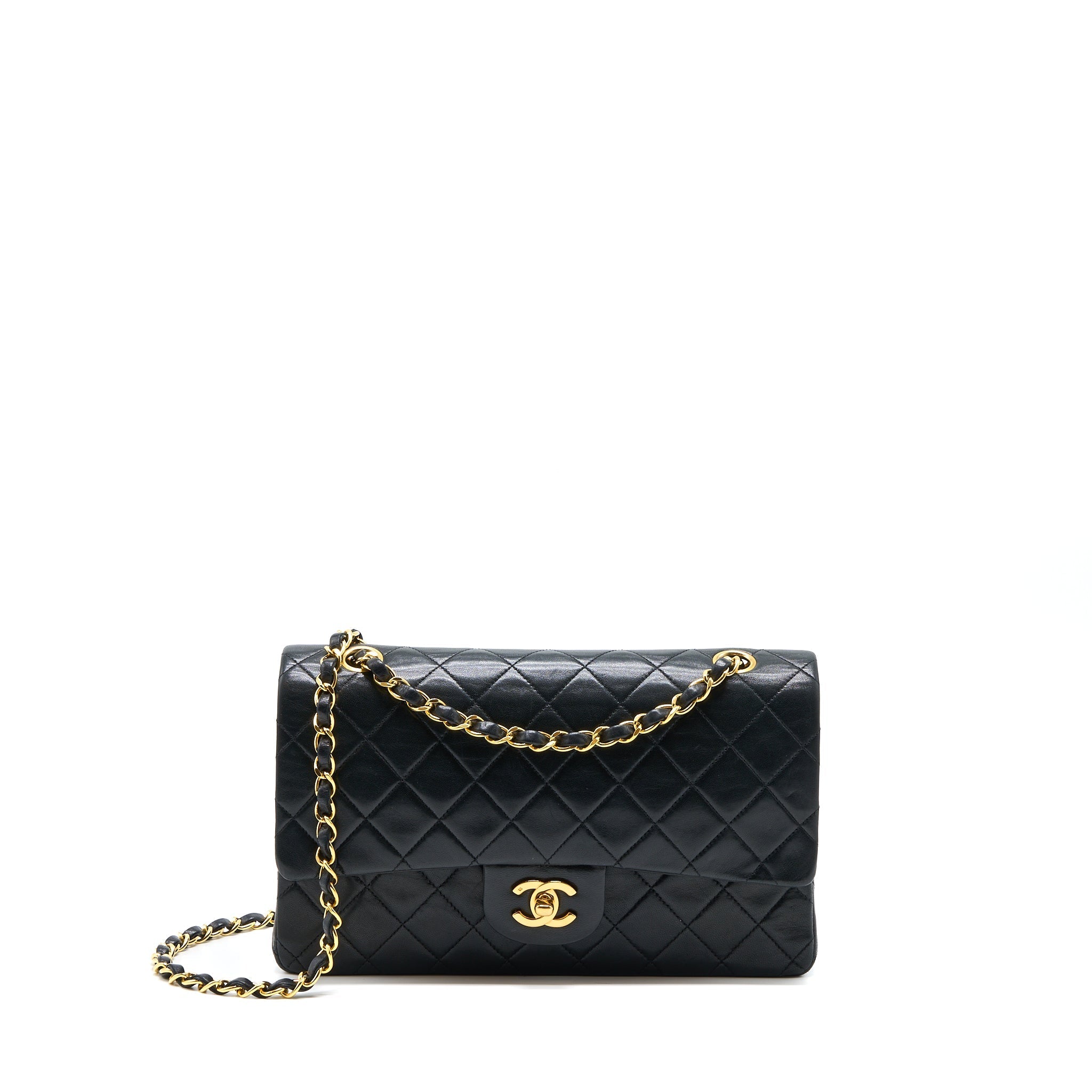 Chanel Vintage Flap Bag Lambskin Black