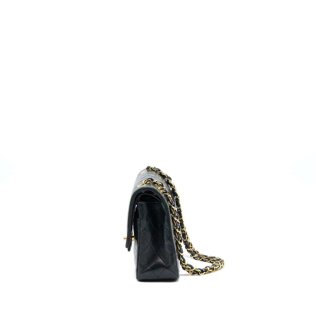 Chanel Vintage Flap Bag Lambskin Black