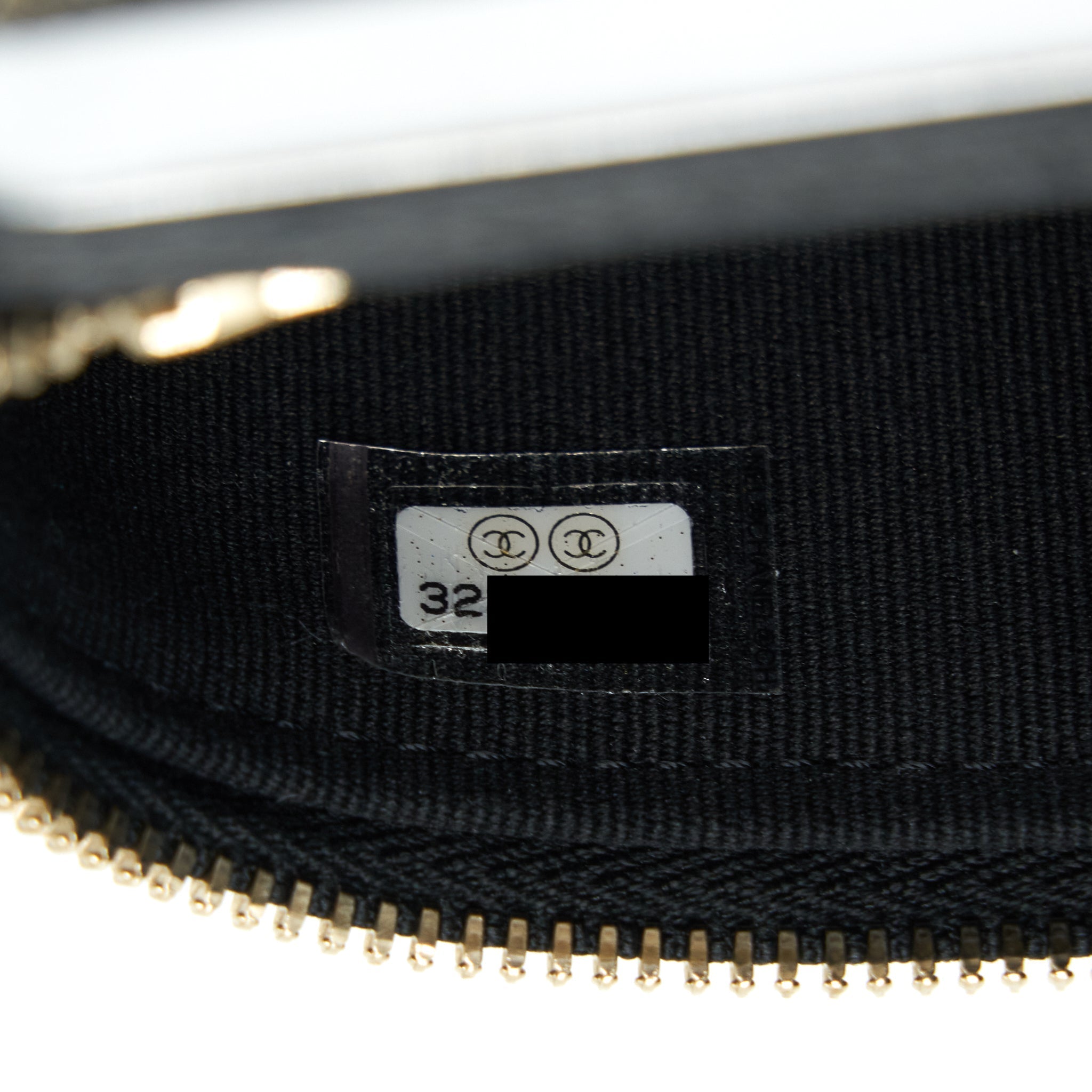 Chanel 22P Vertical Mini Vanity With CC Logo Chain Caviar Black L