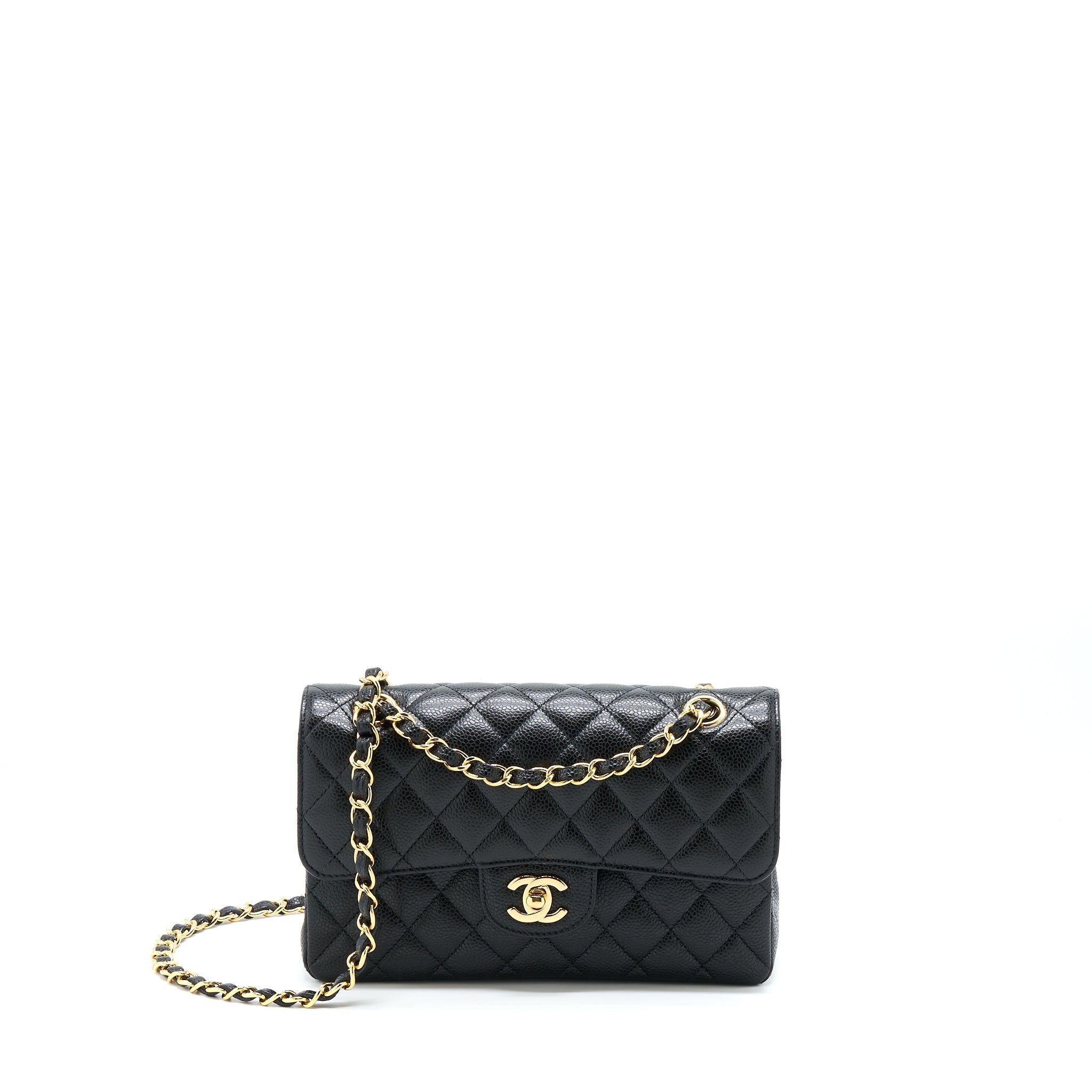 Chanel Small Classic Double Flap Bag Caviar Black