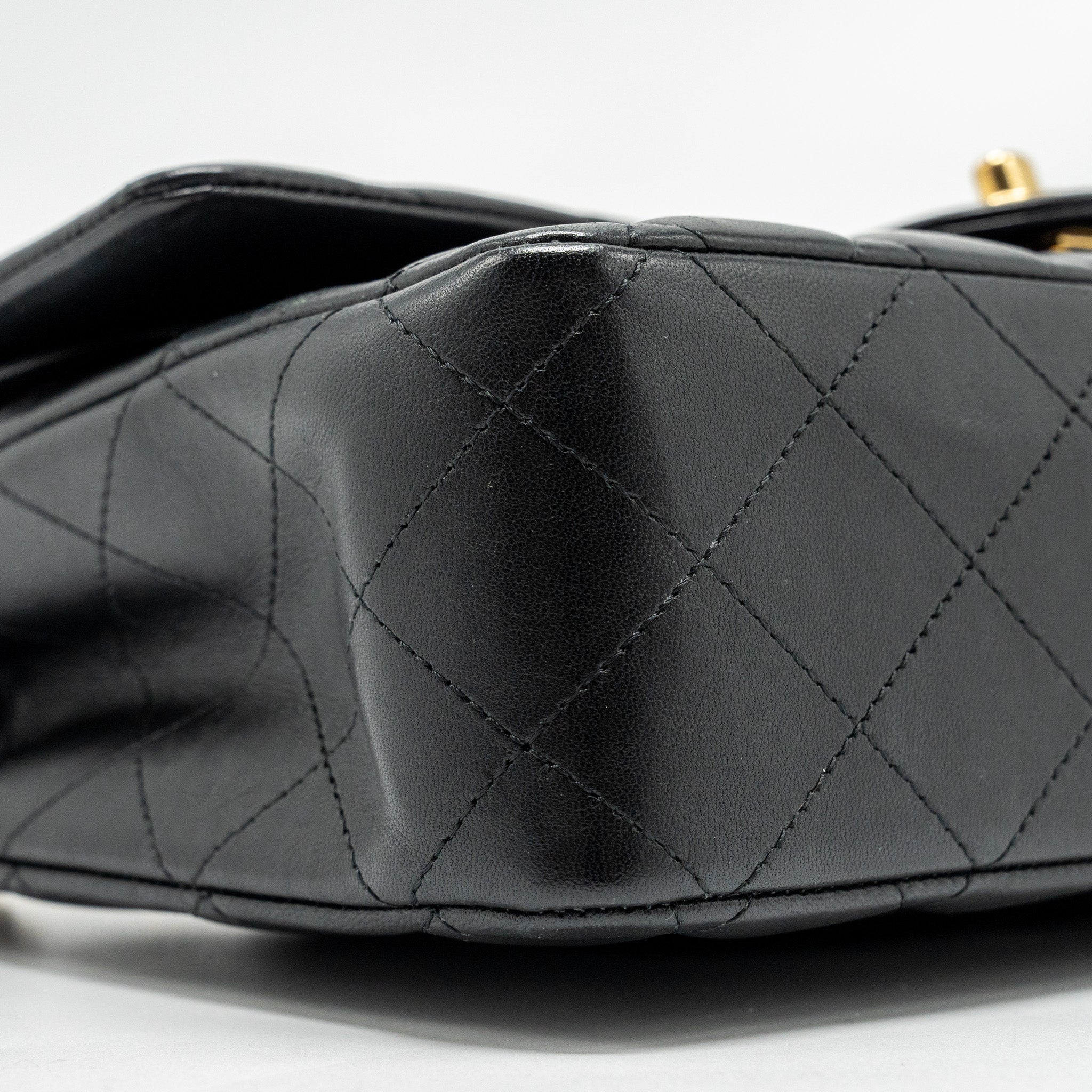 Chanel  Medium Classic Double  Flap Bag Lambskin Black