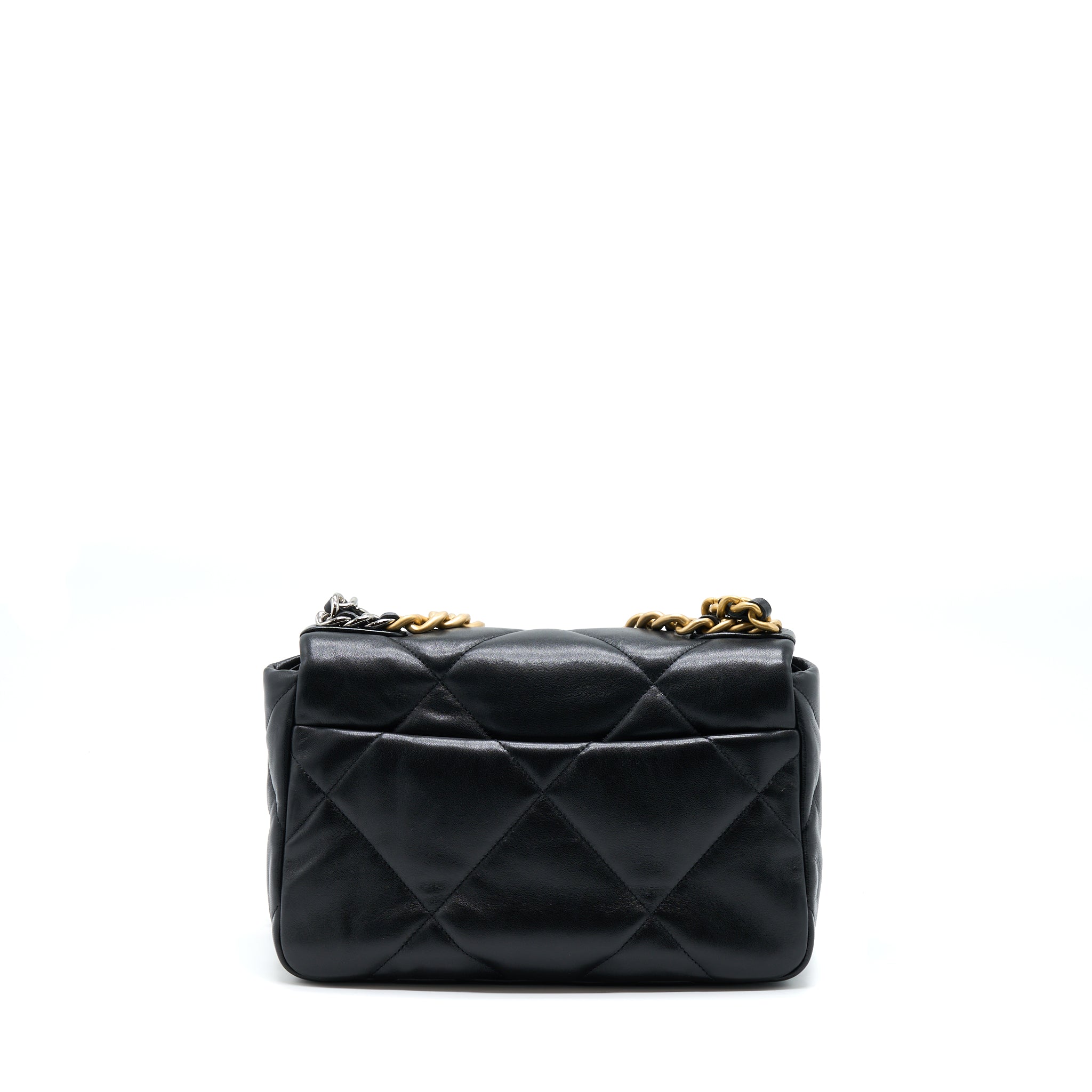 Chanel Small 19 Bag Lambskin Black Multicolour Hardware